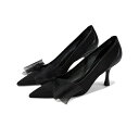 スチュアート ワイツマン レディース ヒール シューズ Blushing Bow 75 Pump Black