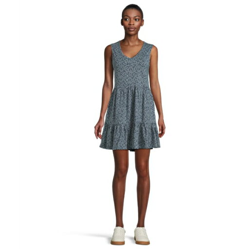 ドード アンドコー レディース ワンピース トップス Marley Tiered Sleeveless Dress True Navy Tonal Print ドード アンドコー レディース ワンピース トップス Marley Tiered Sleeveless Dress True Navy Tonal Print