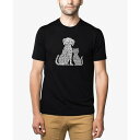 エルエーポップアート メンズ Tシャツ トップス Men's Premium Blend Word Art Dogs and Cats T-shirt Black(4)