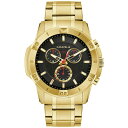 キャラベル レディース 腕時計 アクセサリー Men's Chronograph Gold Tone Stainless Steel Bracelet Watch 44mm Gold-tone(2)