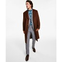 タリア メンズ ジャケット&ブルゾン アウター Men's Classic-Fit Medium Weight Solid Wool Blend Overcoats Vicuna(4)