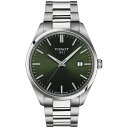 ティソット レディース 腕時計 アクセサリー Men's Swiss PR 100 Stainless Steel Bracelet Watch 40mm Green(2)