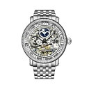 スターリング レディース 腕時計 アクセサリー Original Model 3922 Men's Skeleton Automatic Stainless Steel Link Bracelet Watch Stainless Steel Silver(2)