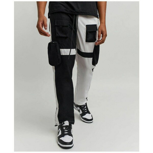 リーズン メンズ カジュアルパンツ ボトムス Men's Utility Jogger Pants Black, White