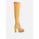 ロンンドンラグ レディース ブーツ シューズ maple faux suede Over the Knee boots Tan