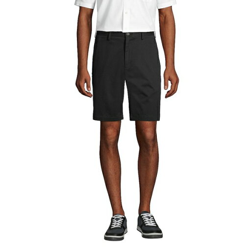 ランズエンド メンズ カジュアルパンツ ボトムス Big & Tall 9" Traditional Fit No Iron Chino Shorts Black ランズエンド メンズ カジュアルパンツ ボトムス Big & Tall 9" Traditional Fit No Iron Chino Shorts Black