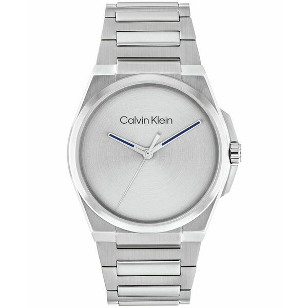 カルバンクライン レディース 腕時計 アクセサリー Men's Meta-Minimal Silver Stainless Steel Watch 41mm Silver