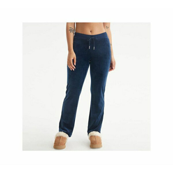 ジューシークチュール レディース カジュアルパンツ ボトムス Women's Og Big Bling Velour Track Pants Regal blue