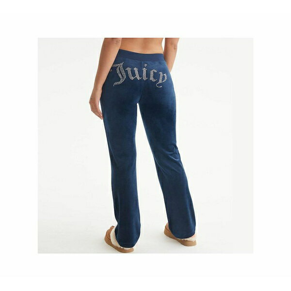 ジューシークチュール レディース カジュアルパンツ ボトムス Women's Og Big Bling Velour Track Pants Regal blue