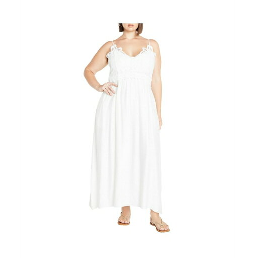 シティーシック レディース ワンピース トップス Plus Size Martina Maxi Dress Ivory シティーシック レディース ワンピース トップス Plus Size Martina Maxi Dress Ivory