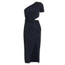 セルフ・ポートレイト レディース ワンピース トップス Hot Fix Studded Cut-Out Midi-Dress navy