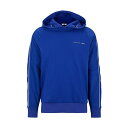 ボス メンズ パーカー・スウェットシャツ アウター Water-Repellent Hoodie in a Mercerized-Cotton Blend blue