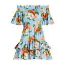 ボルゴデノール レディース ワンピース トップス Kini Cotton Minidress oceana floral blue