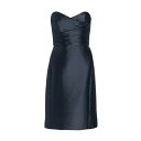 アムサール レディース ワンピース トップス Satin Strapless Dress navy