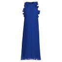 アミュール レディース ワンピース トップス Chiffon Pleated Maxi Dress deep waters