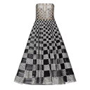 オスカー デ ラ レンタ レディース ワンピース トップス Strapless Paillette-Embroidered Tulle Gown black silver