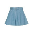 【送料無料】 ヴァネッサ スコット レディース デニムパンツ ボトムス Denim shorts Blue