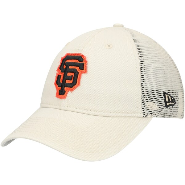 ニューエラ メンズ 帽子 アクセサリー San Francisco Giants New Era Game Day 9TWENTY Adjustable Trucker Hat Stone