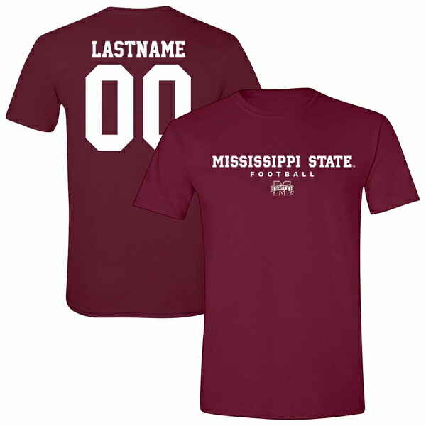 アスリートスレッド メンズ Tシャツ トップス Mississippi State Bulldogs Unisex Collegiate Football NIL PickAPlayer TShirt Maroon