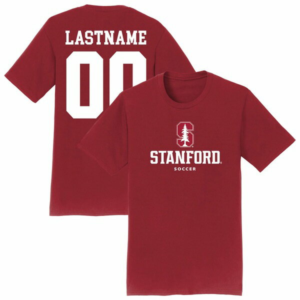 アスリートスレッド メンズ Tシャツ トップス Stanford Cardinal Unisex Collegiate Women's Soccer NIL PickAPlayer TShirt Cardinal