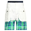 【送料無料】 ディースクエアード メンズ カジュアルパンツ ボトムス Shorts & Bermuda Shorts White