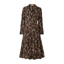 【送料無料】 マイケル コース レディース ワンピース トップス Midi dresses Dark brown