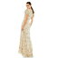 ޥå ǥ ˹ ꡼ Women's Plus Size Embellished V Neck Cape Sleeve Trumpet Gown Nude multi