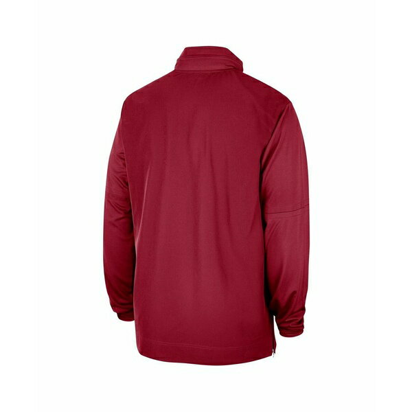 コーチ ナイキ レディース ジャケット＆ブルゾン アウター Men's Crimson Oklahoma Sooners 2023 Coach Half-Zip Hooded Jacket Crimson