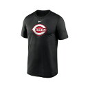 ナイキ レディース Tシャツ トップス Men's Black Cincinnati Reds Legend Fuse Large Logo Performance T-shirt Black