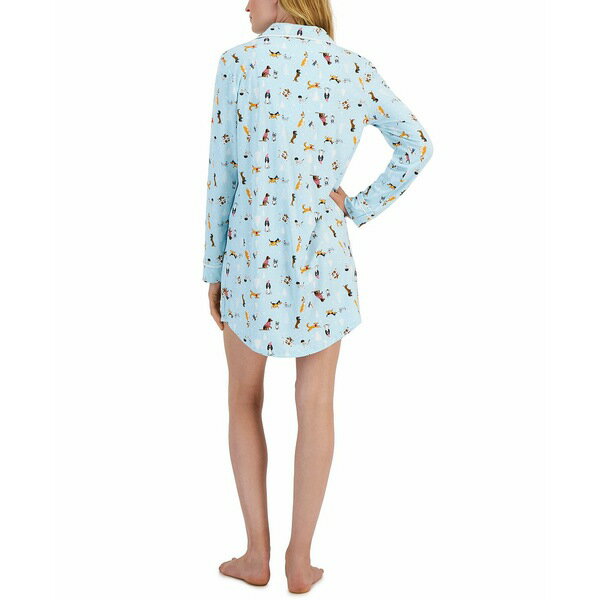 チャータークラブ レディース シャツ トップス Sueded Super Soft Knit Sleepshirt Nightgown, Created for Macy's Snow Dogs