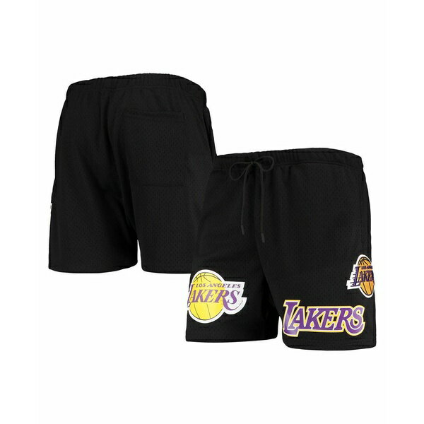 プロスタンダード レディース カジュアルパンツ ボトムス Men's Black Los Angeles Lakers Mesh Capsule Shorts Black