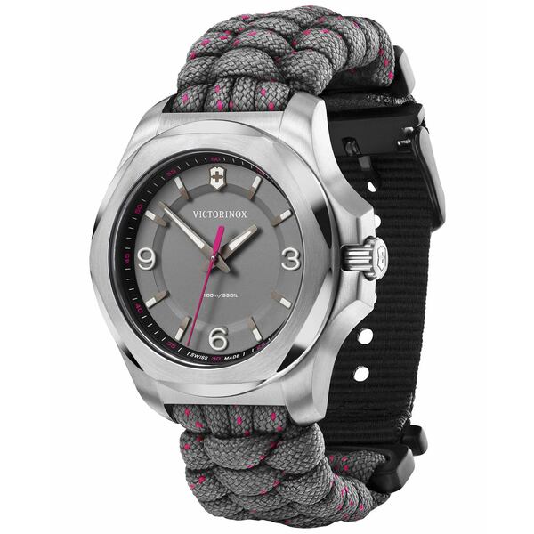 ビクトリノックス ビクトリノックス レディース 腕時計 アクセサリー Swiss Army Women's I.N.O.X. V Gray Paracord Strap Watch 37mm Grey