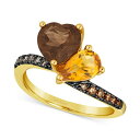 ルヴァン レディース リング アクセサリー Multi-Gemstone (2-1/4 ct. t.w.) & Diamond (1/5 ct. t.w.) Two Stone Ring in 14k Gold No Color