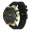 モバド モバド レディース 腕時計 アクセサリー Men's Swiss Chronograph Bold Fusion Black Silicone Strap Watch 45mm Two-tone