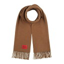【送料無料】 ヒューゴボス メンズ マフラー・ストール・スカーフ アクセサリー Scarves Beige
