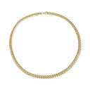 イタリアン ゴールド レディース ネックレス・チョーカー・ペンダントトップ アクセサリー Polished Woven Link 17