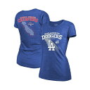 マジェスティック レディース カットソー トップス Women's Royal Los Angeles Dodgers 2024 World Series Ch...