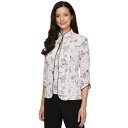 アレックスイブニングス レディース カットソー トップス Petite Glitter Jacquard Jacket & Sleeveless Top Set Shell Pink(4)