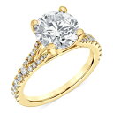 バッジェリーミシュカ レディース リング アクセサリー Certified Lab Grown Diamond Split Shank Engagement R...