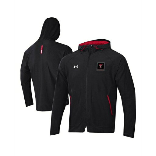 アンダーアーマー メンズ ジャケット&ブルゾン アウター Men's Black Texas Tech Red Raiders Unstoppable Raglan Full-Zip Jacket Black アンダーアーマー メンズ ジャケット&ブルゾン アウター Men's Black Texas Tech Red Raiders Unstoppable Raglan Full-Zip Jacket Black