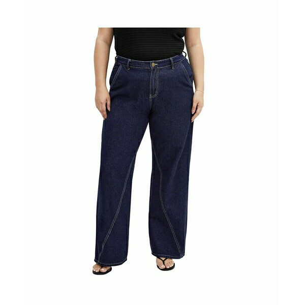 シティーシック レディース デニムパンツ ボトムス Plus Size Harley Kyla Wide Leg Jean Dark denim