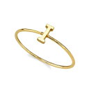 2028 レディース リング アクセサリー 14K Gold-tone Initial Ring I(4)