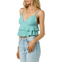オニール レディース カットソー トップス Juniors' Chloey Sleeveless Flowy Tank Top Nile Blue(4)