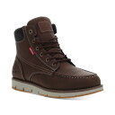 リーバイス メンズ ブーツ シューズ Men's Dean WX UL Faux-Leather Rugged Casual Hiker Chukka Boot...