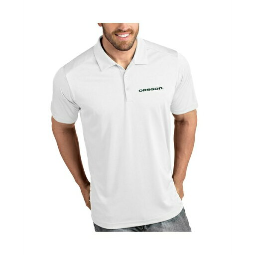 アンティグア メンズ シャツ トップス White Oregon Ducks Antigua Tribute Polo Shirt White アンティグア メンズ シャツ トップス White Oregon Ducks Antigua Tribute Polo Shirt White
