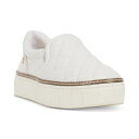 ヴィンスカムート レディース スニーカー シューズ Women's Romie Quilted Slip-On Platform Sneakers Bianco Leather(4)