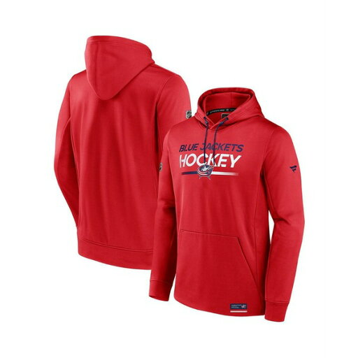 ファナティクス メンズ パーカー・スウェットシャツ アウター Men's Red Columbus Blue Jackets Authentic Pro Fleece Pullover Hoodie Red ファナティクス メンズ パーカー・スウェットシャツ アウター Men's Red Columbus Blue Jackets Authentic Pro Fleece Pullover Hoodie Red