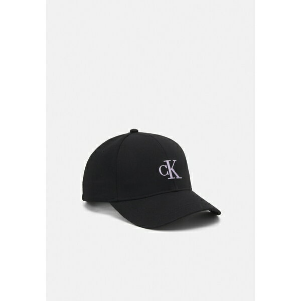 カルバンクライン レディース 帽子 アクセサリー MONOGRAM EMBRO - Cap - black/pastel lilac