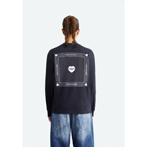 J[n[g fB[X TVc gbvX HEART BANDANA - Long sleeved top - black/white