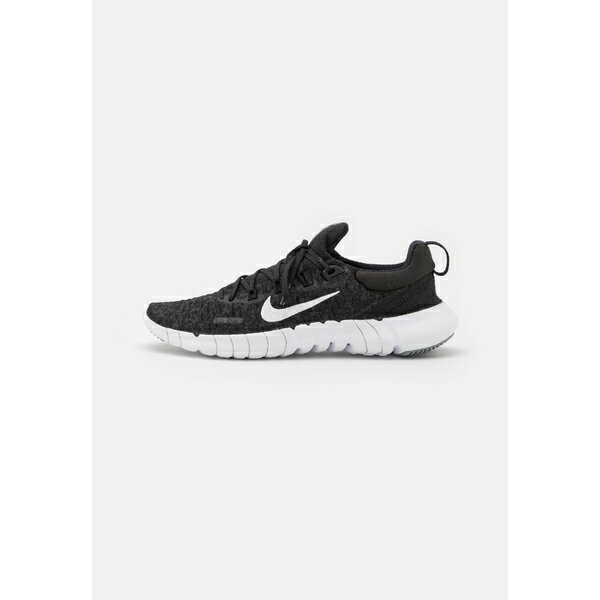 ナイキ レディース フィットネス スポーツ WMNS NIKE FREE RN 5.0 2021 - Minimalist running shoes - black/white/dark smoke grey